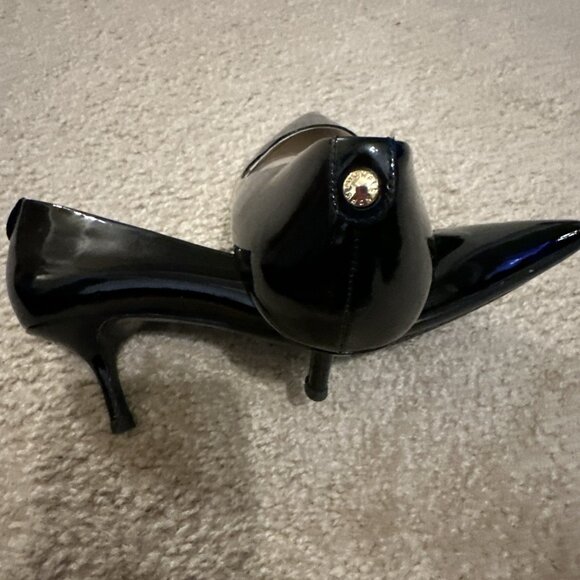 MICHAEL KORS Black Patent Leather Pumps Stiletto Heels - Picture 8 of 11